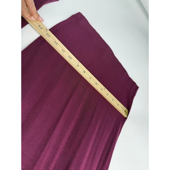 Athleta Well Rested Rib Sleep Wide Leg Pants Women XL Purple Stretch Light Soft - Picture 10 of 12